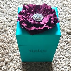 TIEKS box, flower, and reusable bag